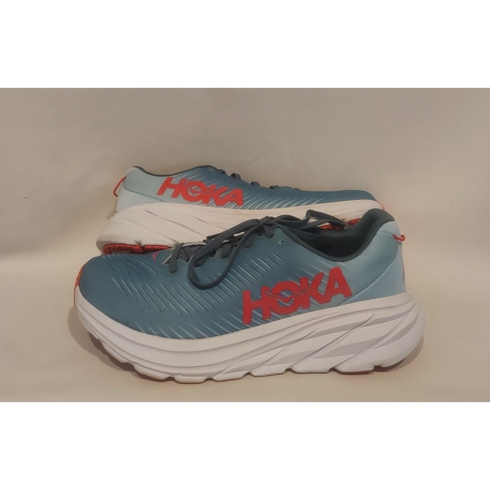 Hoka One One Mens Rincon 3 Light & Dark Blue Running Shoes Sneakers Size 9.5